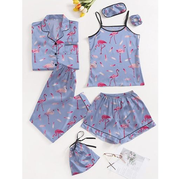 Women silky finish night dress