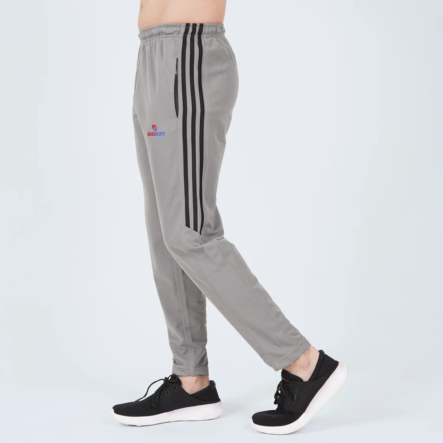 Black & grey Half Stripe trousers